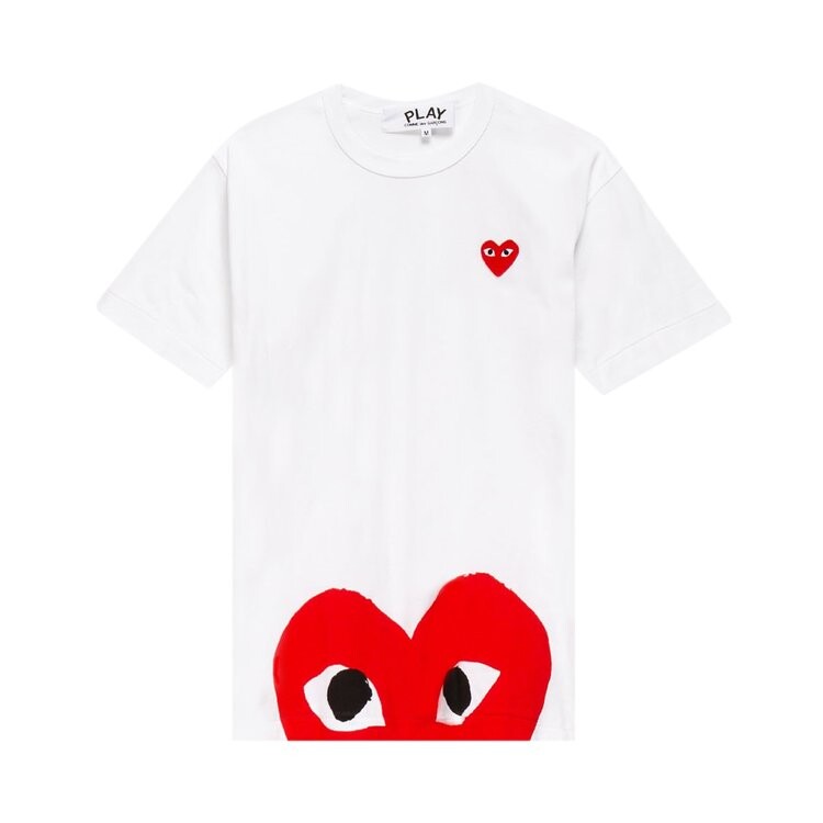 

Футболка Comme des Garçons PLAY Half Heart Tee 'White', белый