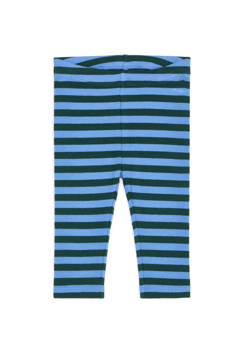 Ребристые леггинсы - леггинсы - брюки Arket, Blue Green