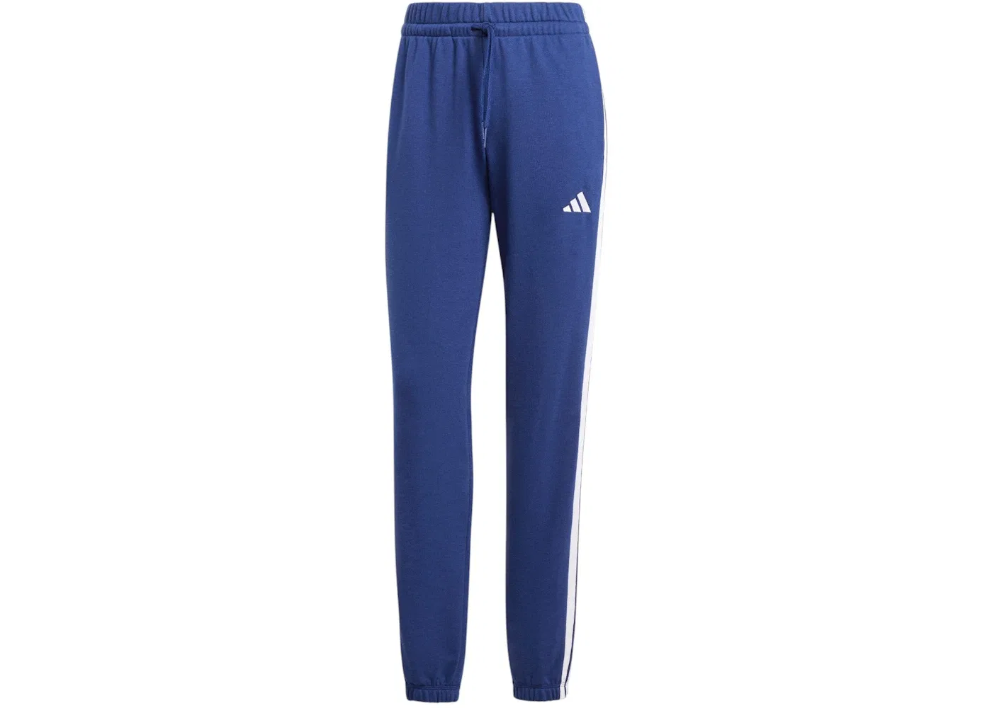 Женские спортивные штаны из французского футера с тремя полосками Adidas, Dark Blue/White