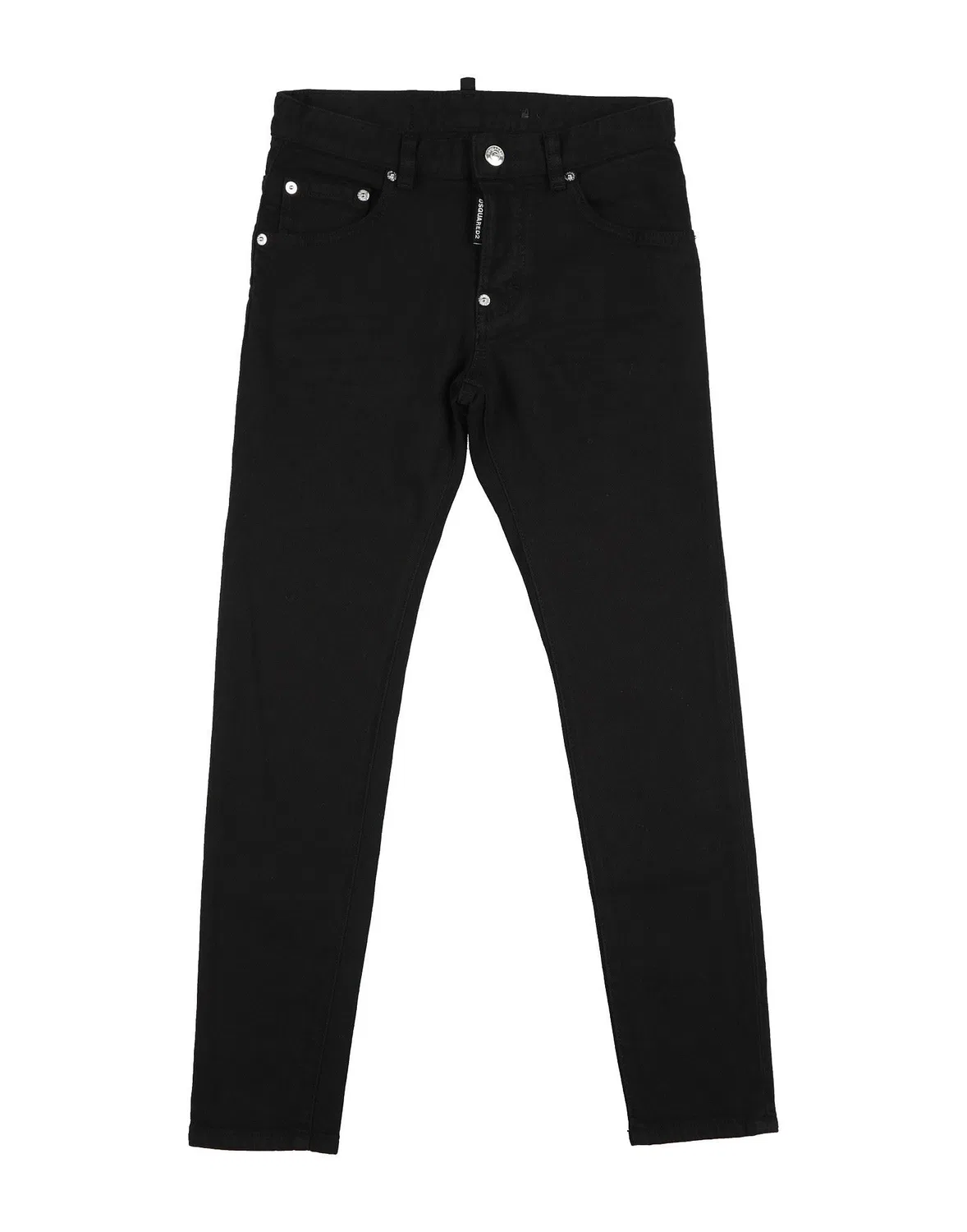 Детские джинсы для мальчиков из денима с эластаном Dsquared2, черный