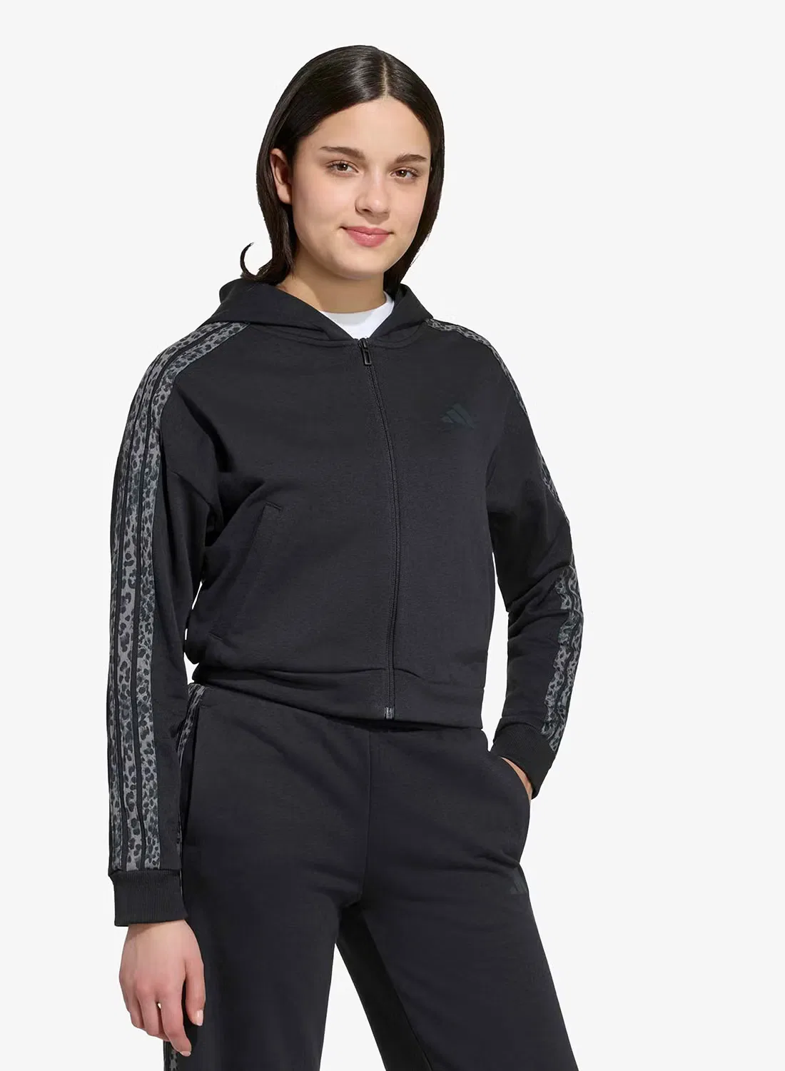 Худи с принтом Youth Seasonals Animal Adidas, черный