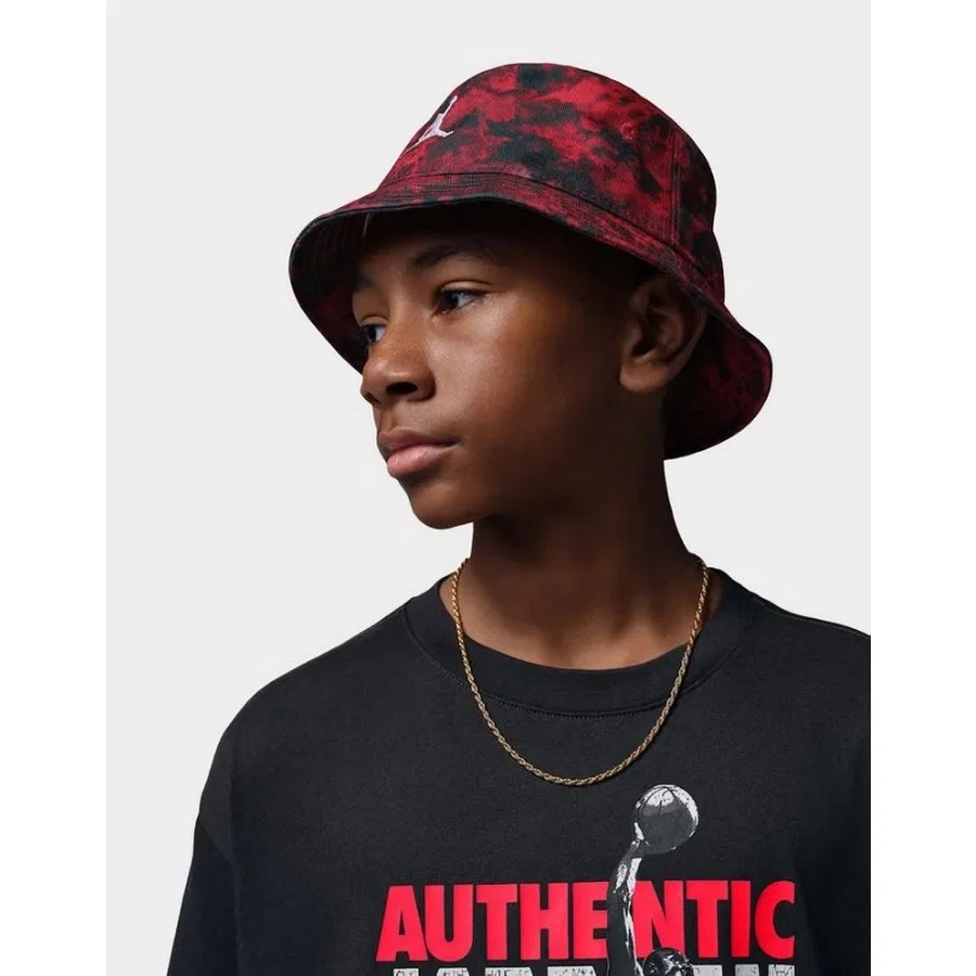 Детская футболка с длинным рукавом Jordan Authentic Nike, Черно-красный — фото 2