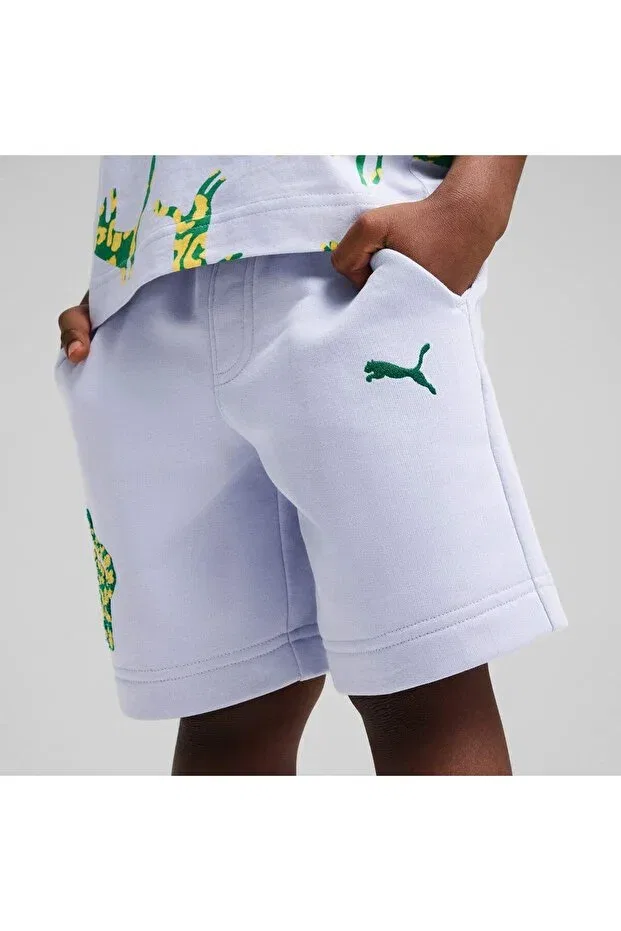 Детские шорты для девочек с принтом Puma Kids, Cool Weather — фото 3