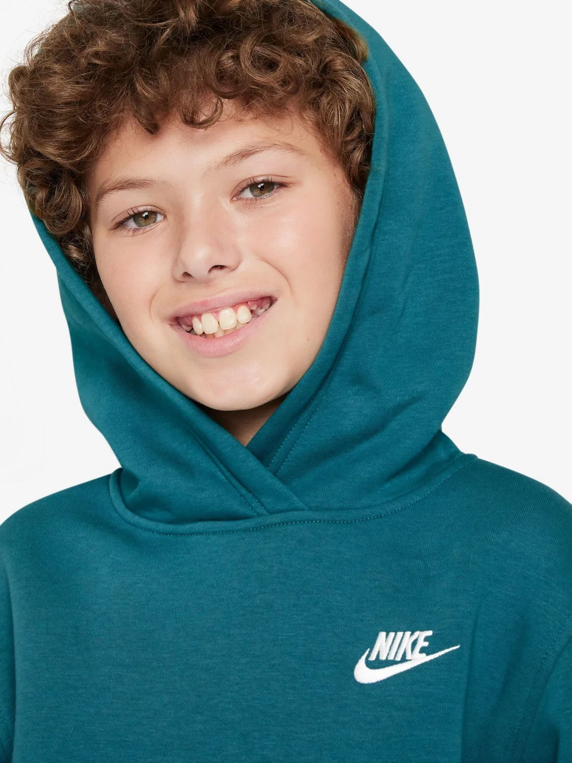 Худи Nike Club Fleece, цвет Bright Spruce Green — фото 3