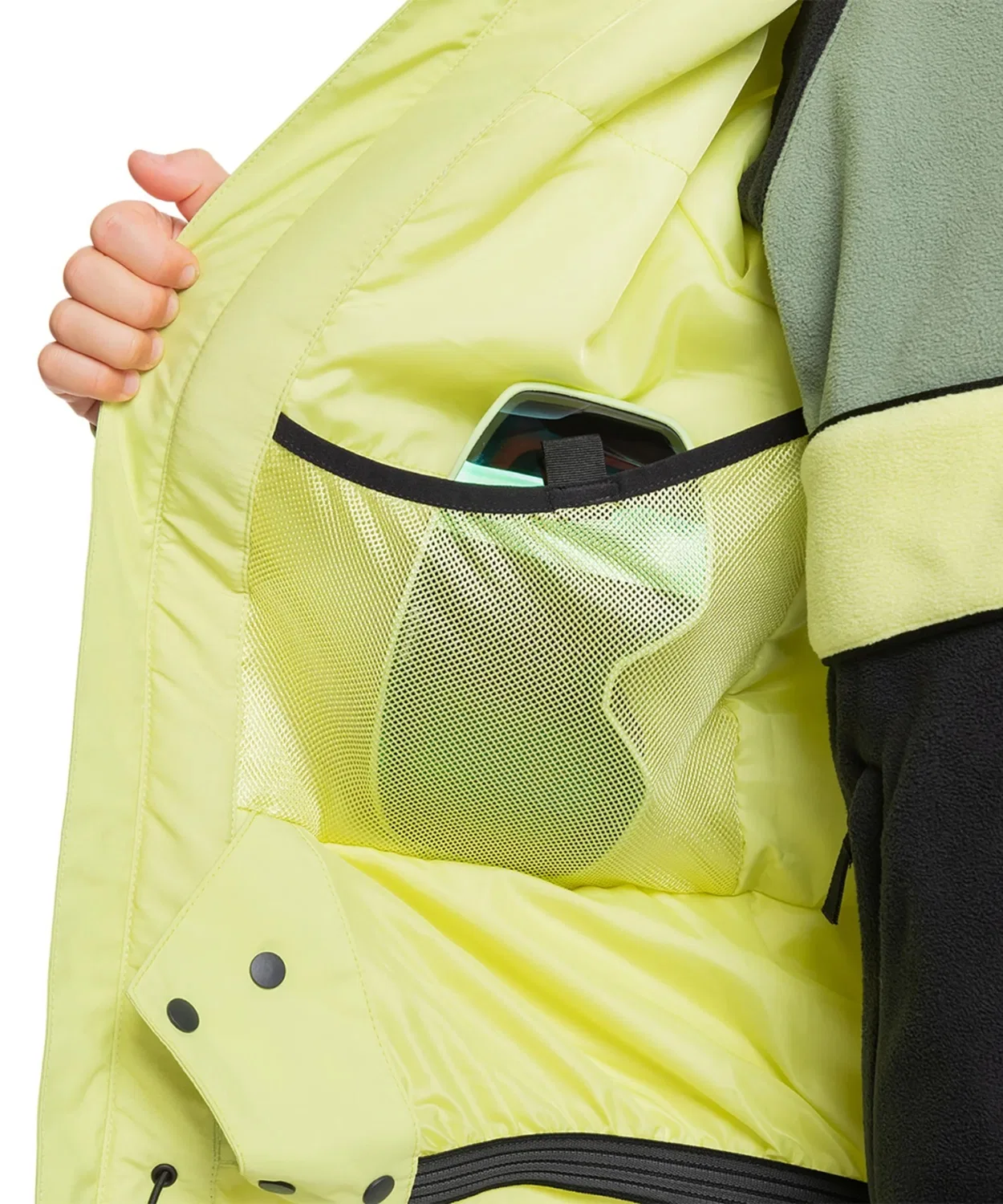 Детская куртка с капюшоном и утеплителем High In The Hood Quiksilver, Yellow — фото 4