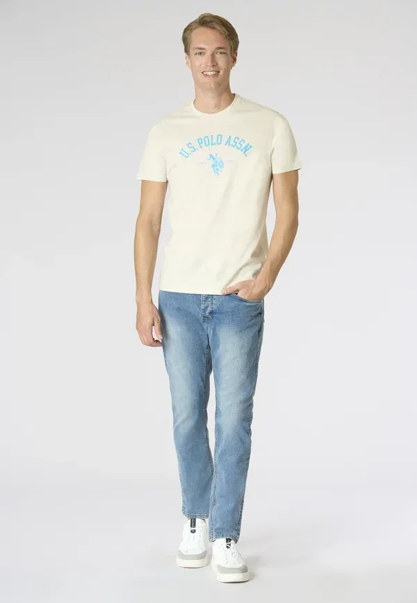 Футболка с принтом Print t-shirt U.S. Polo Assn., белый — фото 2
