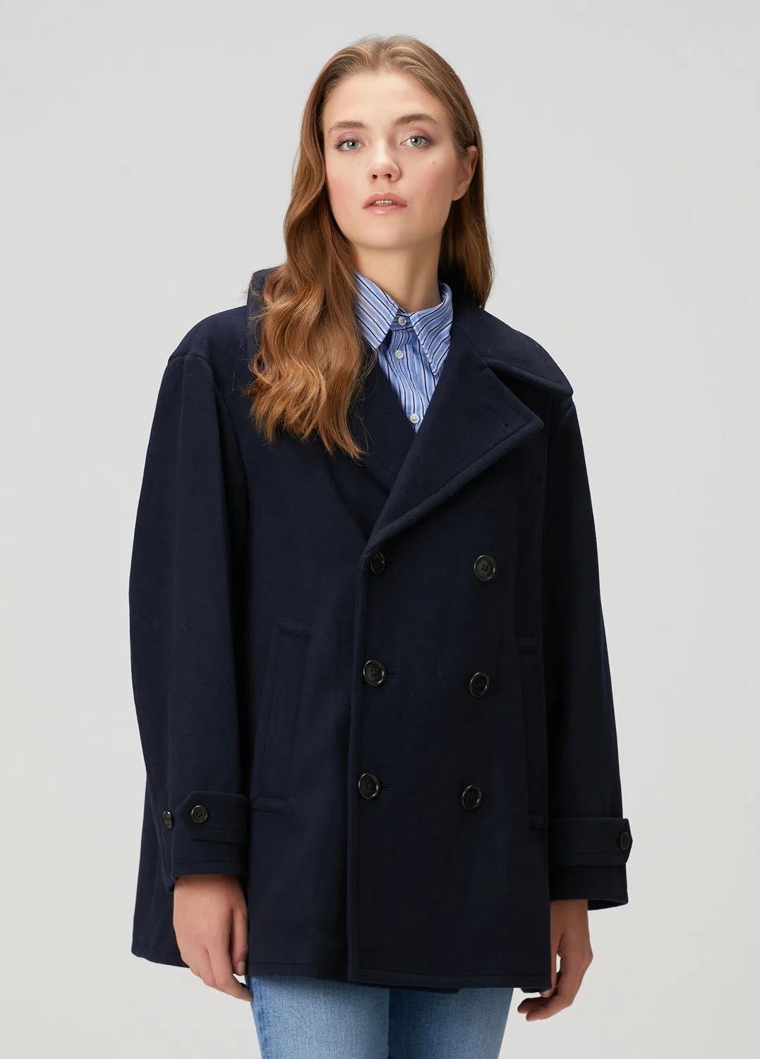 Пальто двубортное Polo Ralph Lauren, navy — фото 4