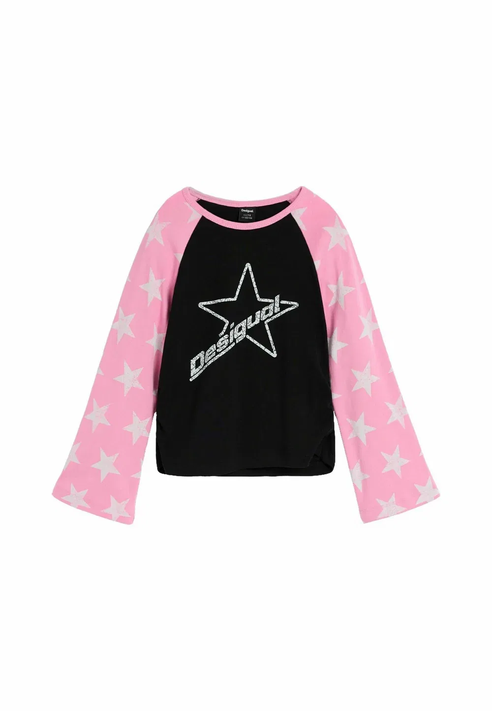 Футболка с логотипом Star - топ с длинными рукавами Desigual, Black — фото 3