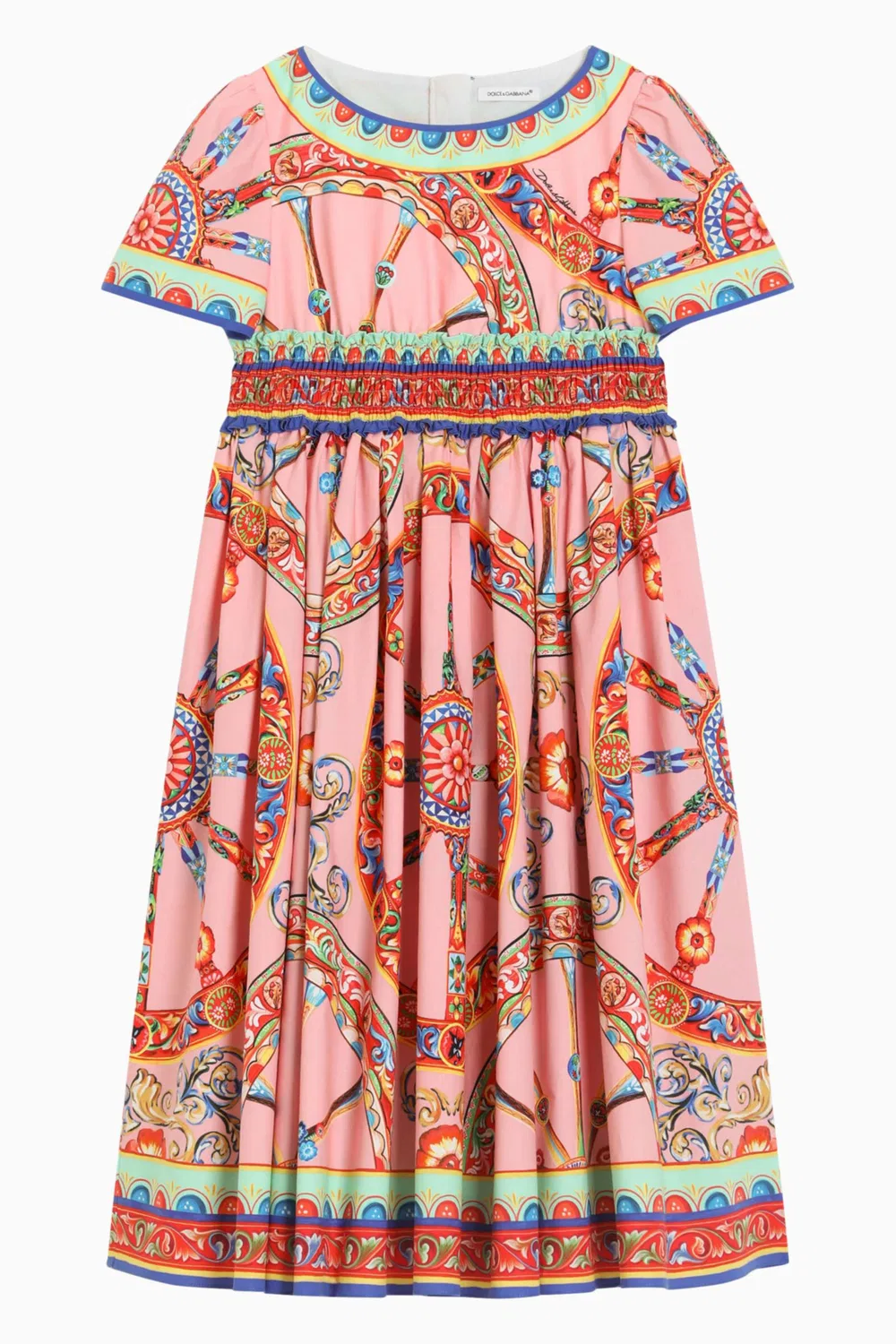 Платье с принтом колеса обозрения Cartwheel Print Dolce & Gabbana