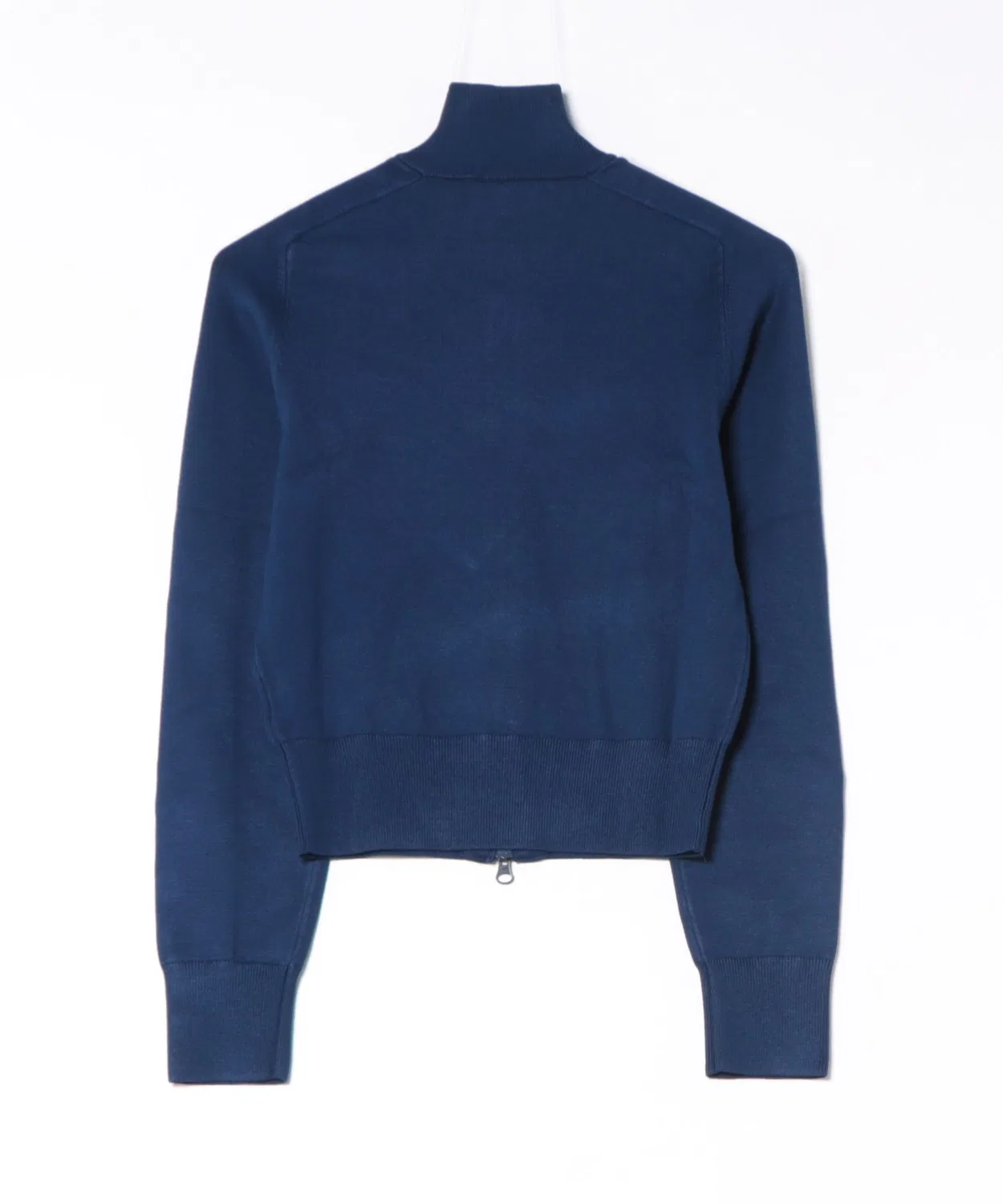 Женский топ-куртка с молнией, без капюшона, с логотипом, Adidas, Dark Blue/White — фото 2
