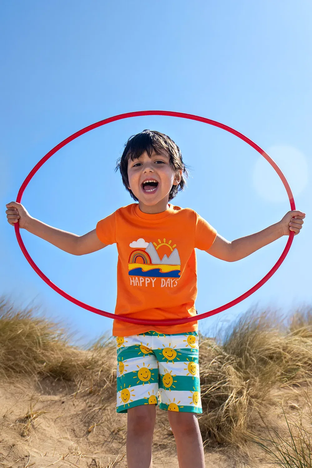 Детская футболка с аппликацией Carsen Frugi, Orange — фото 3