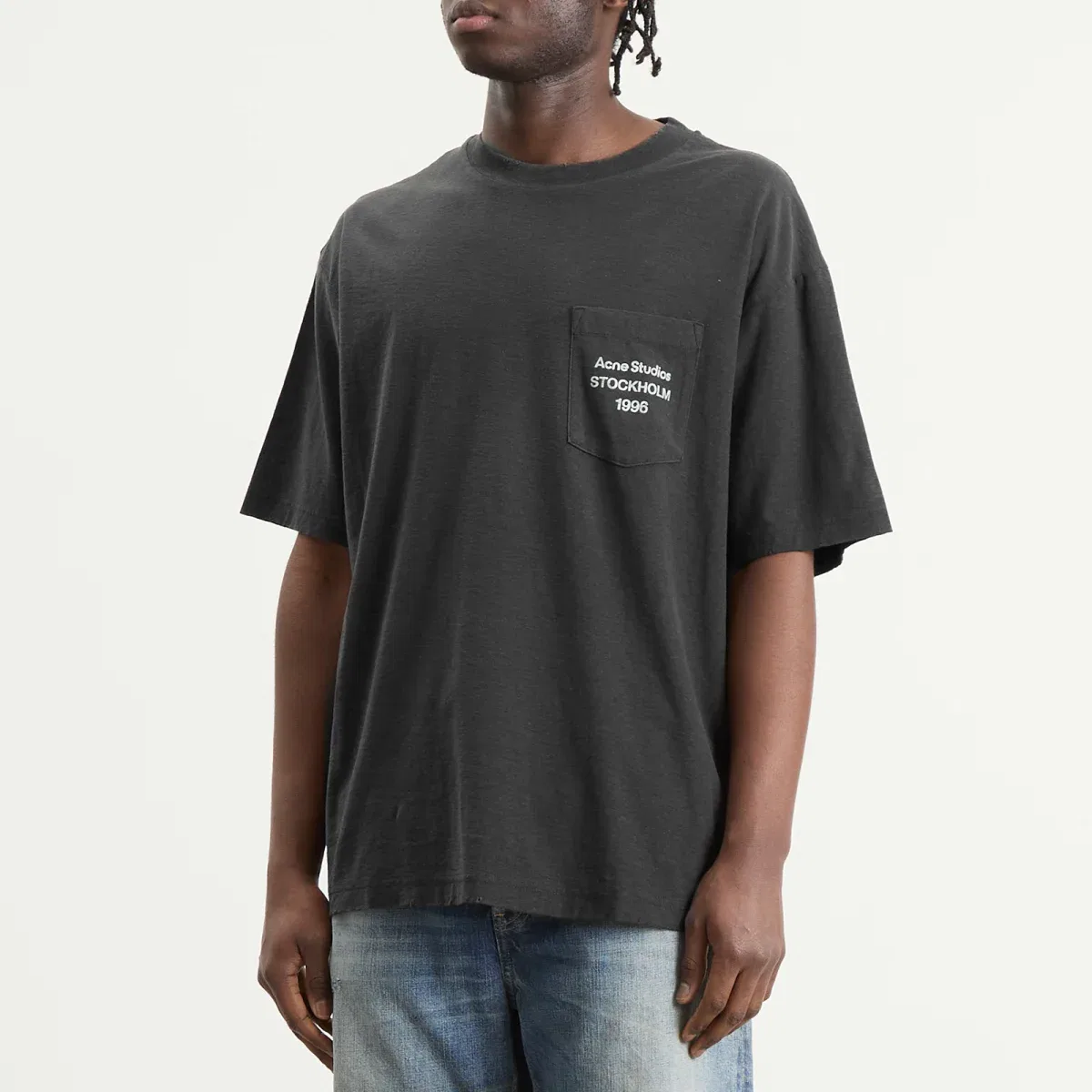 Футболка с коротким рукавом Small 1996 Acne Studios, Faded Black — фото 2