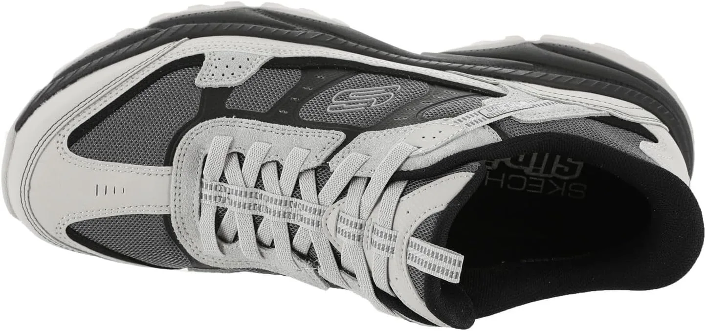 Мужские слипоны Skechers Vigor, черный/серый — фото 2