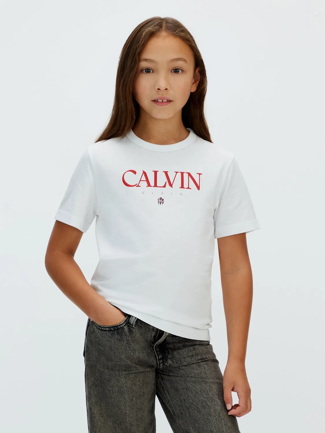 Футболка хлопковая Calvin Klein White