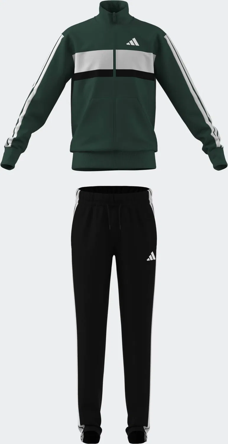 Спортивный костюм ADIDAS SPORTSWEAR 'Seasonal Essentials Tiberio' темно-зеленого цвета