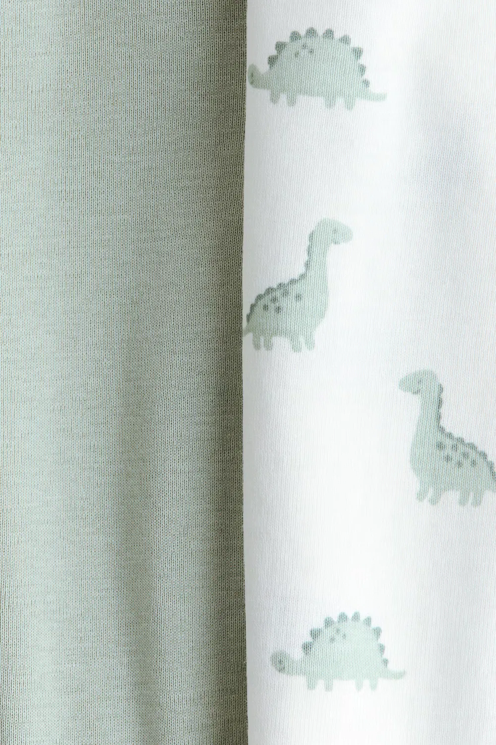Комплект из 2 хлопковых боди H&M, Helles Mattgrün/Dinosaurier — фото 2
