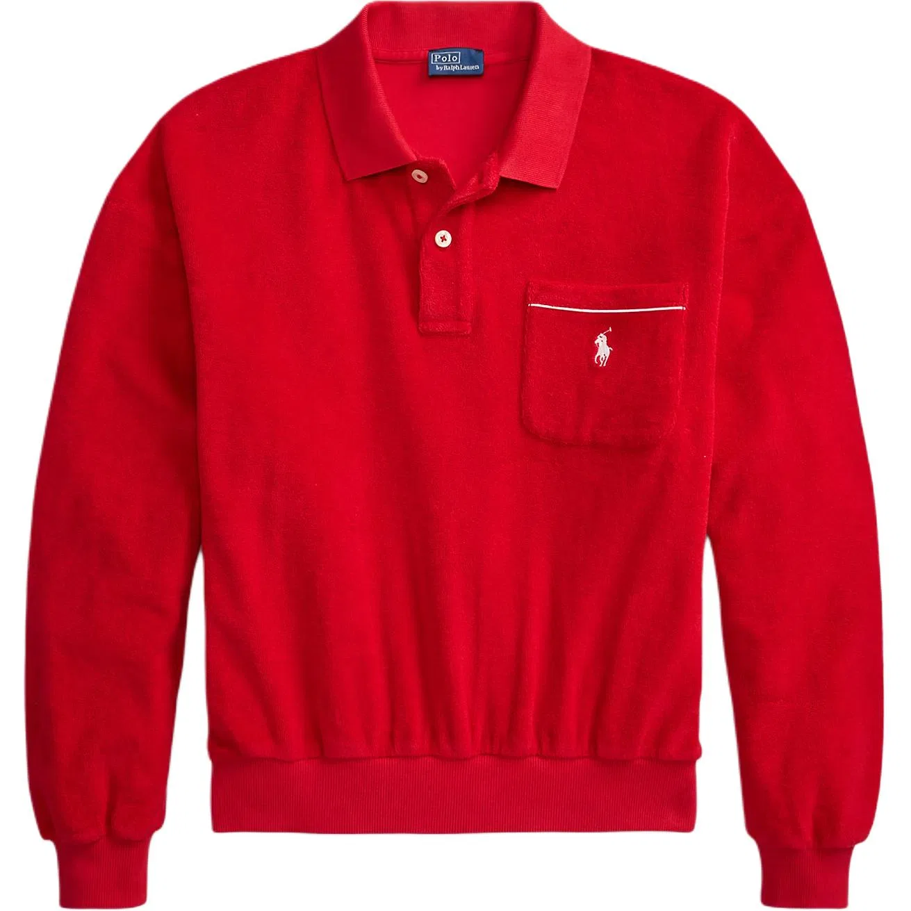 Женское поло свободного кроя Polo Ralph Lauren, Cruise Red