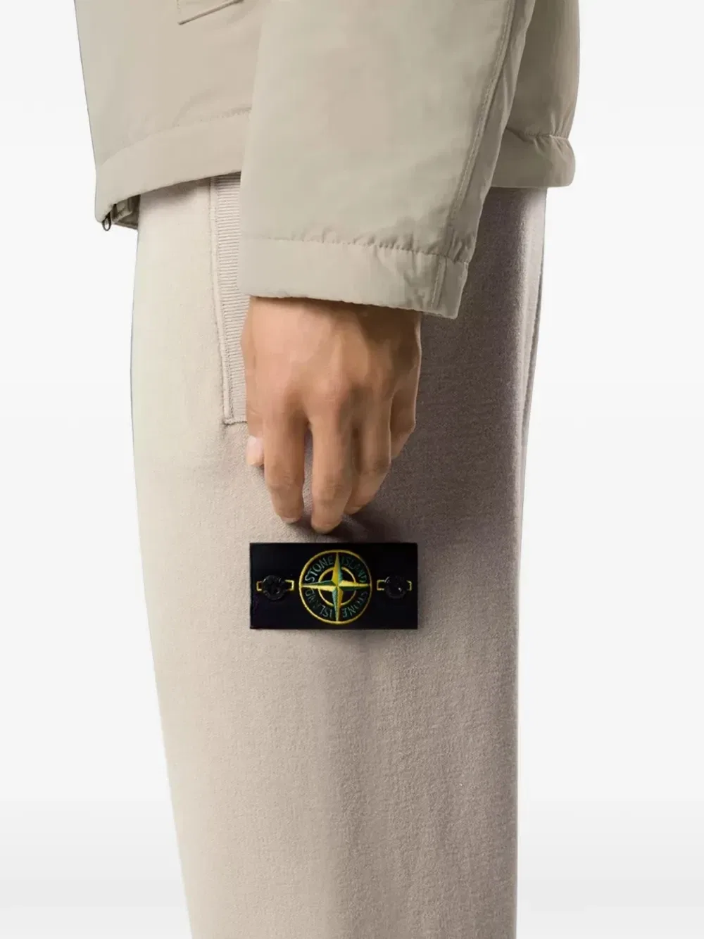 Джоггеры 5200001 из шерсти RWS Stone Island, бежевый — фото 4