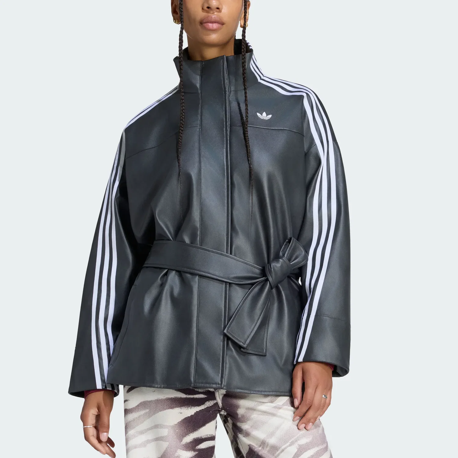 Женская куртка с воротником-стойкой ADILENIUM Adidas Originals, Black — фото 4