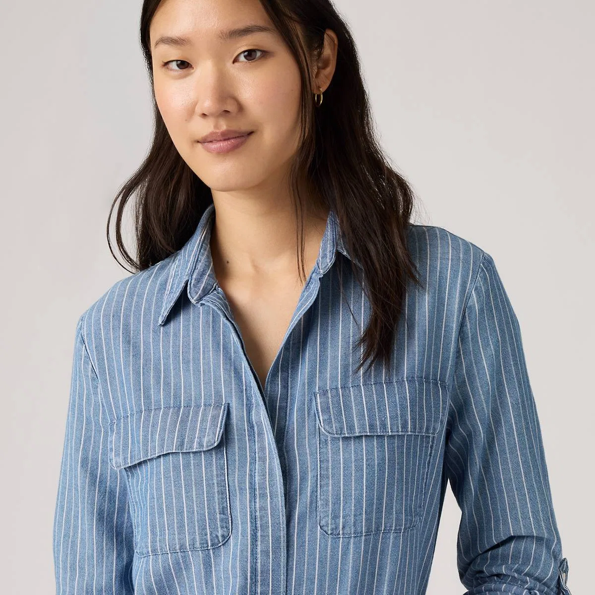 Рубашка на пуговицах Elane в стиле рабочей одежды Levi's, Get In Line - Medium Wash — фото 2