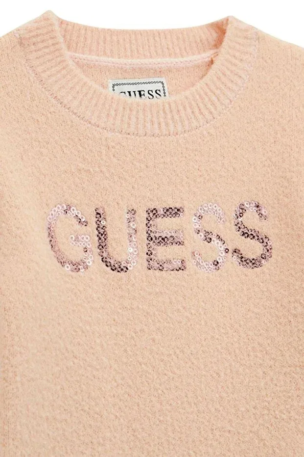 Детские свитшот для девочек хлопковый Guess, Pink — фото 3