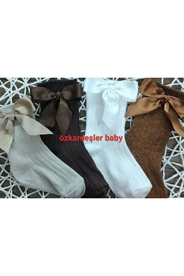 Детские гольфы для девочек с бантом Özkardeşler Baby, Multicolor