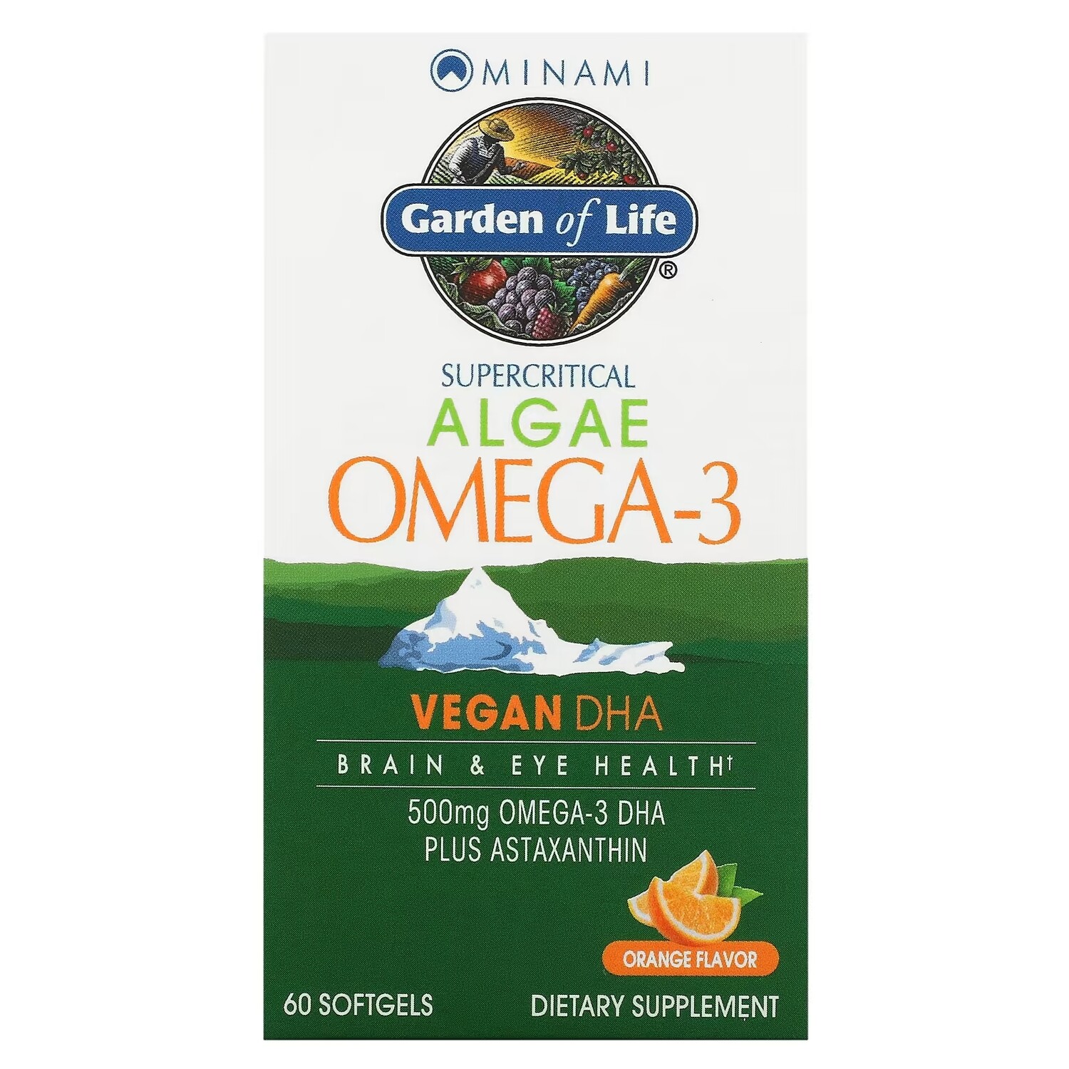 

Minami Nutrition Algae Omega-3 апельсиновый вкус, 60 мягких таблеток
