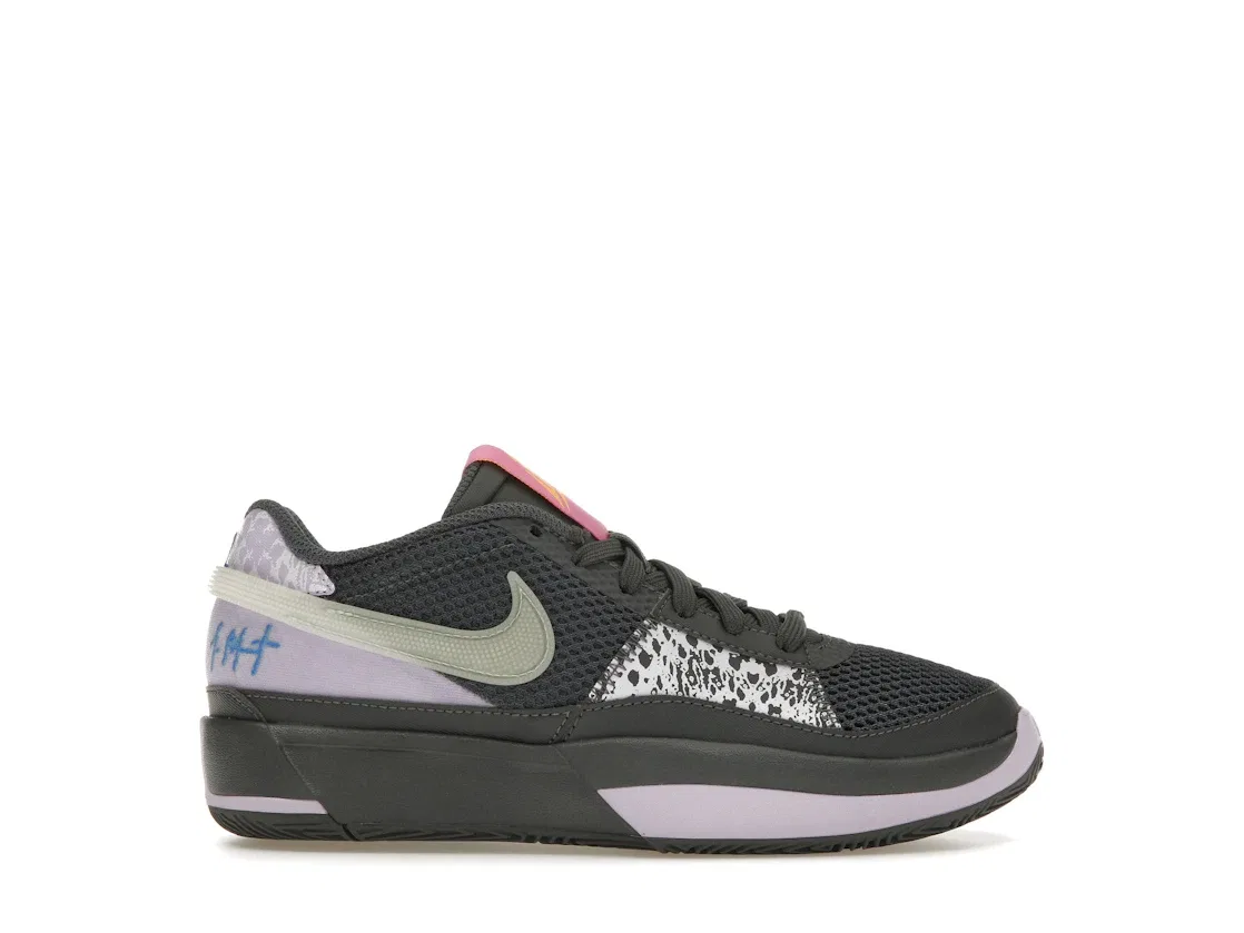 Детские кроссовки для баскетбола Nike Ja 1, Iron Grey/Glow/Lilac Bloom/Light Photo Blue