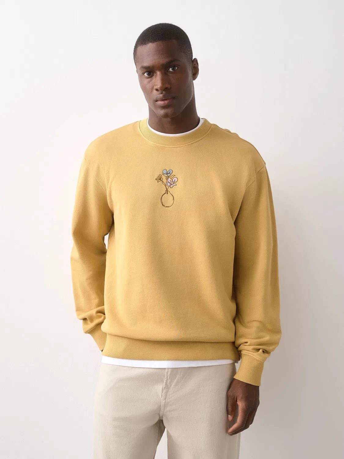 Свитшот с графическим принтом, Ochre Yellow Next