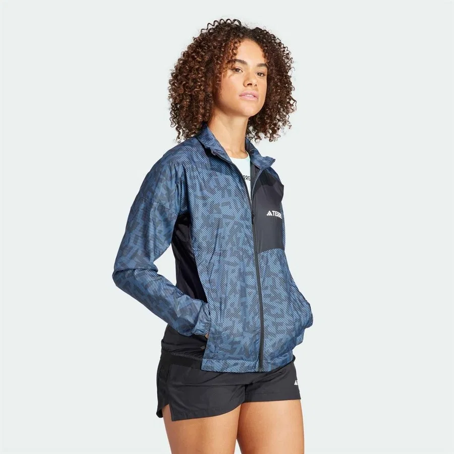 Ветровка женская Terrex Trail adidas, Синий — фото 4