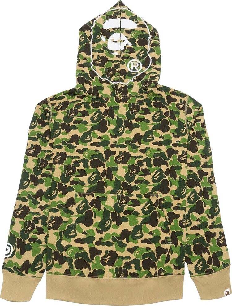 

Худи BAPE ABC Camo 2nd Ape Wide Pullover Hoodie 'Green', зеленый
