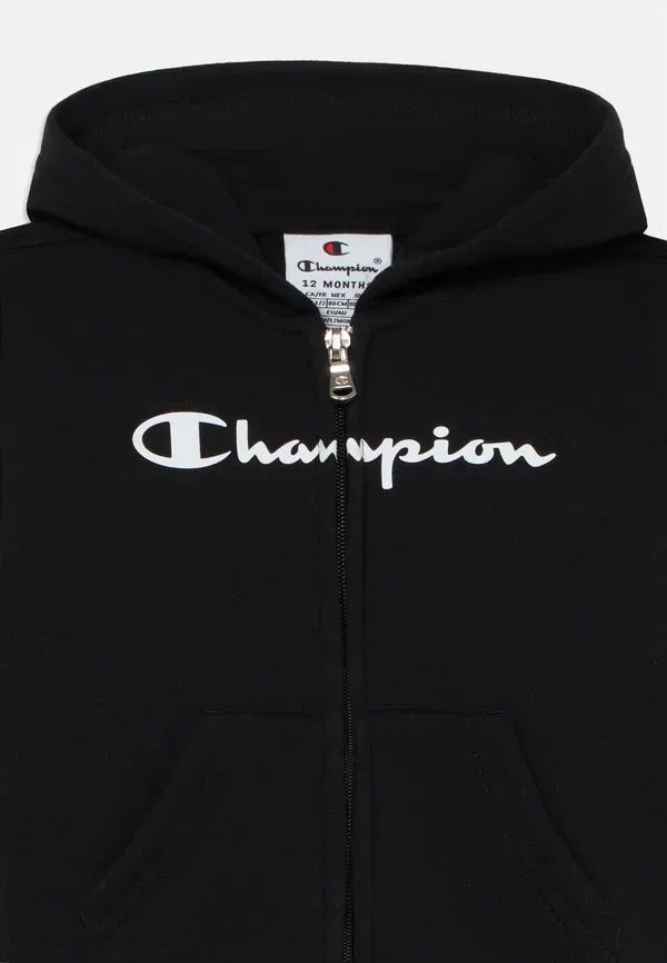Спортивный костюм унисекс с капюшоном и застежкой-молнией Champion, черный — фото 4