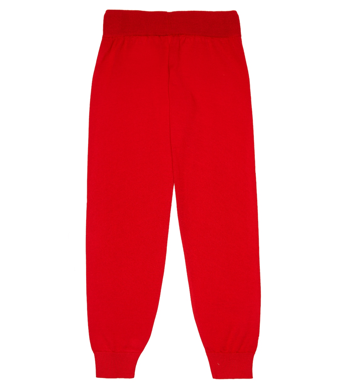 Спортивные брюки Louie из кашемира и шелка The Row Kids, Cherry Red — фото 4