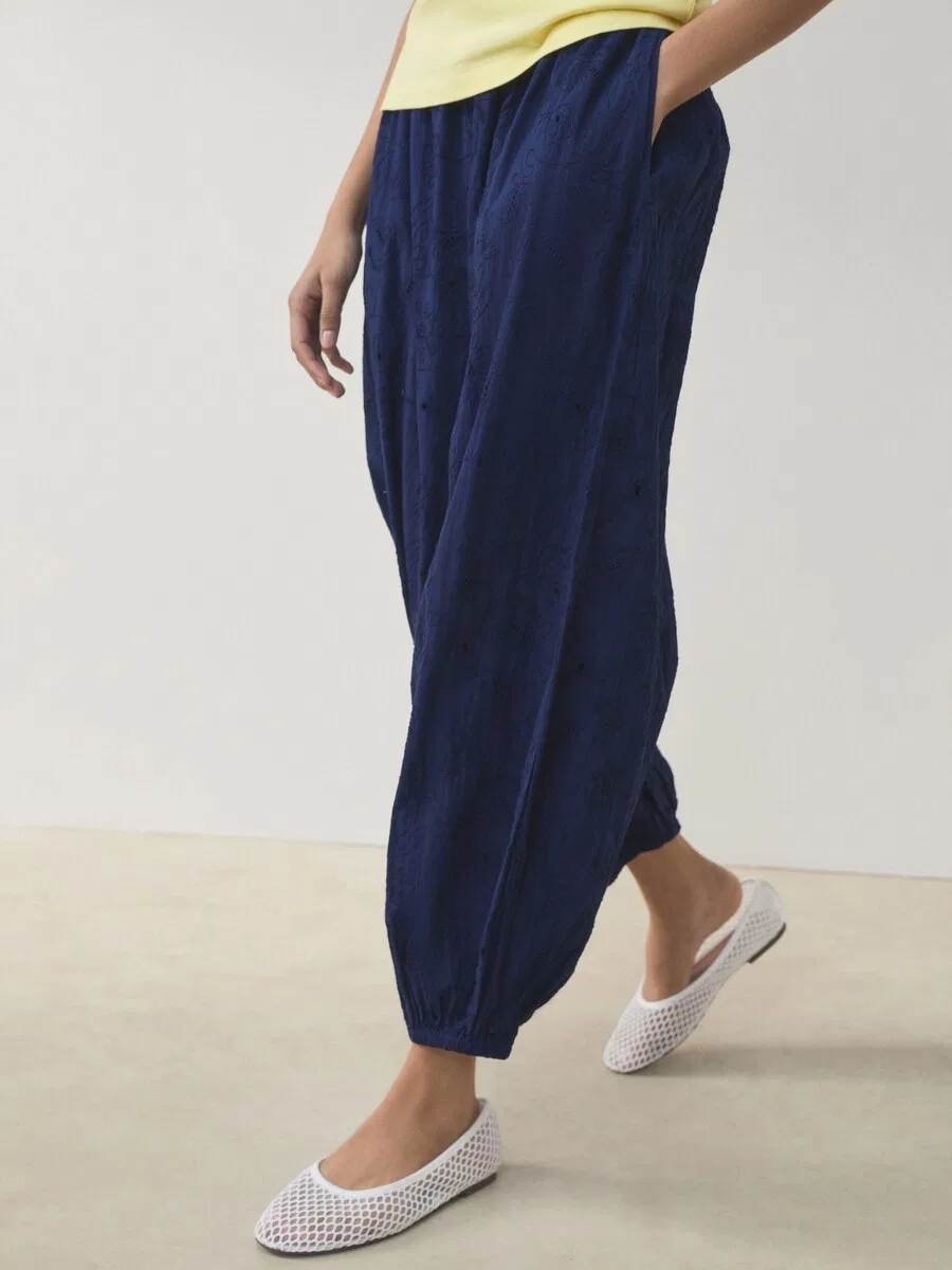 Брюки Next Barrel Pants темно-синего цвета — фото 2