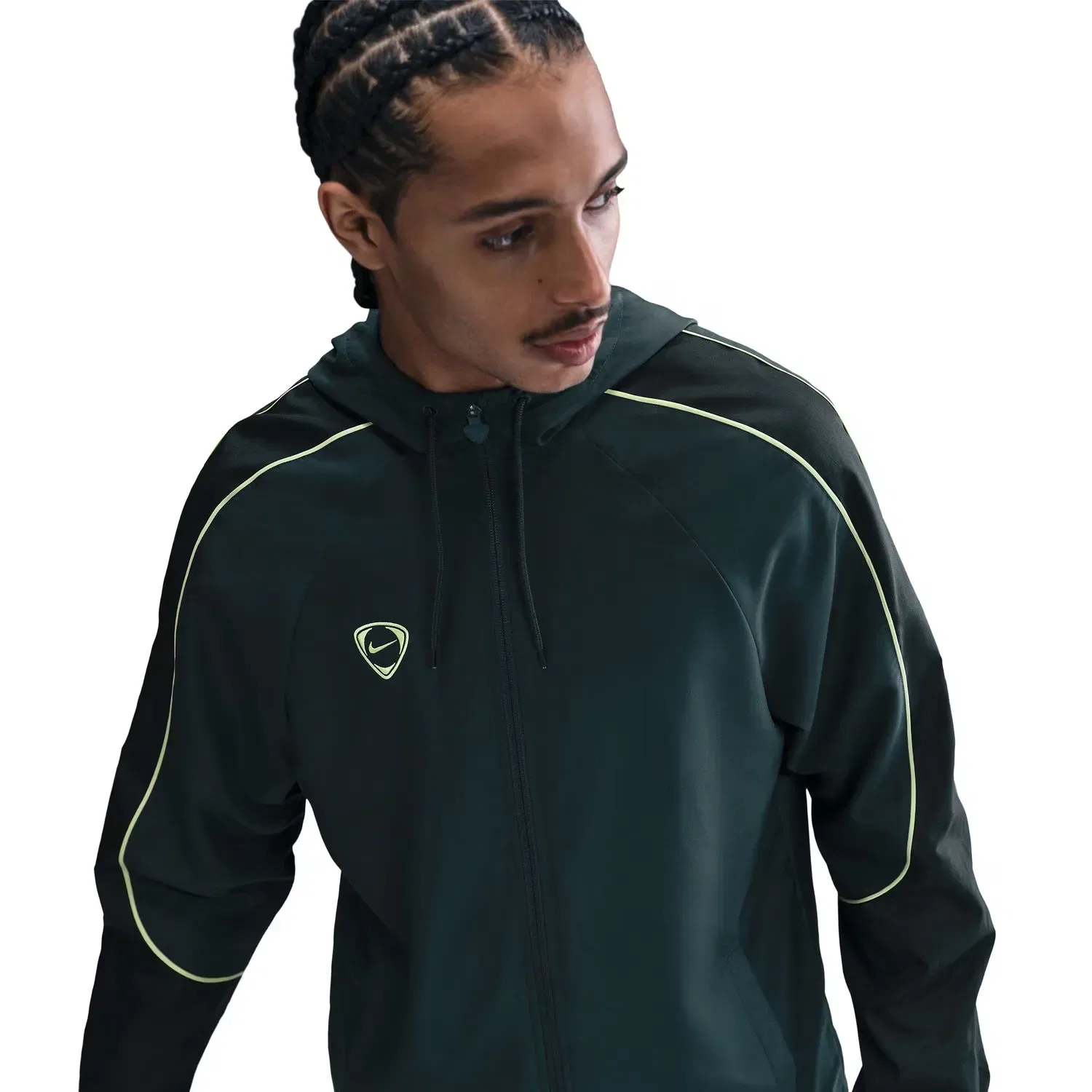Мужская куртка из легкой ткани с водоотталкивающей пропиткой Nike, Verde — фото 3