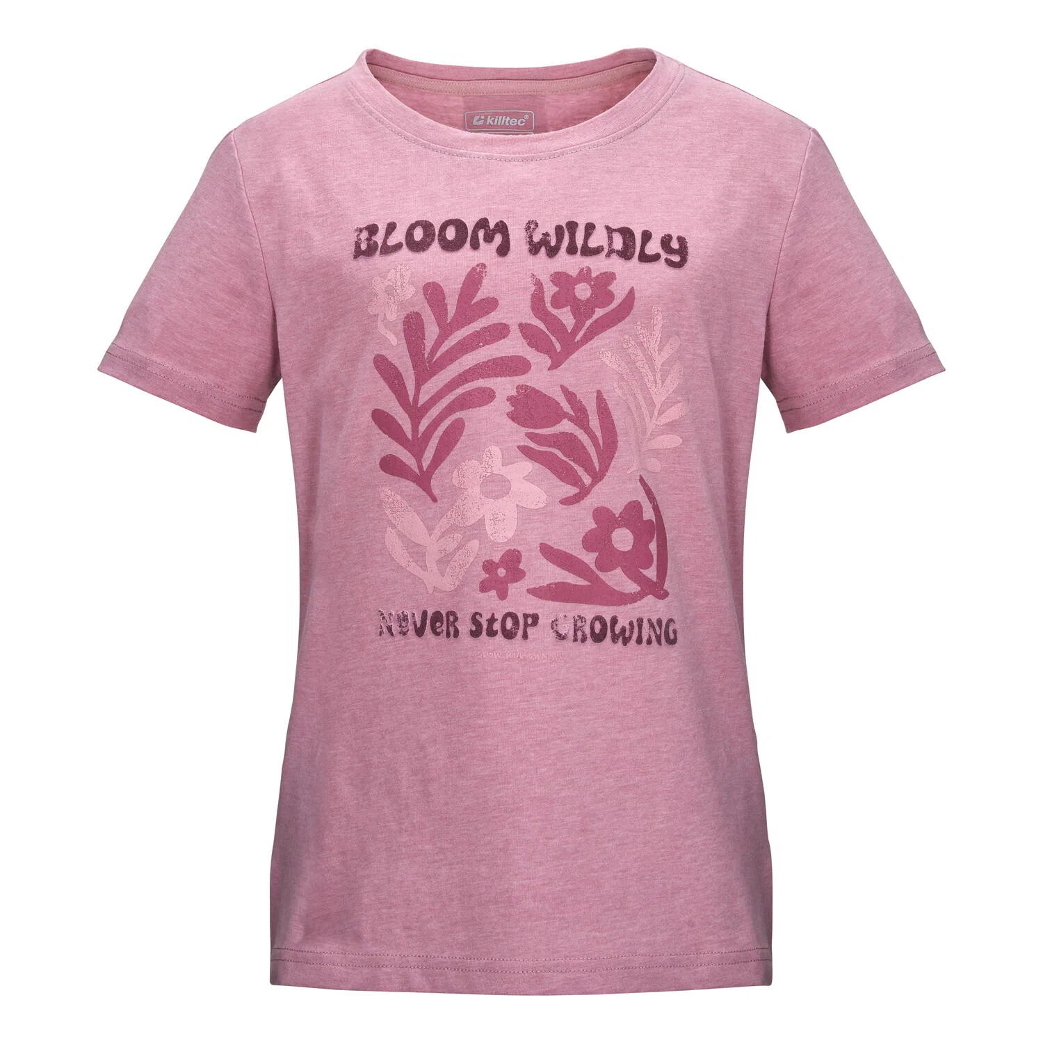 Детская футболка с принтом KOS 135 GRLS TSHRT Killtec, Quarzrosa