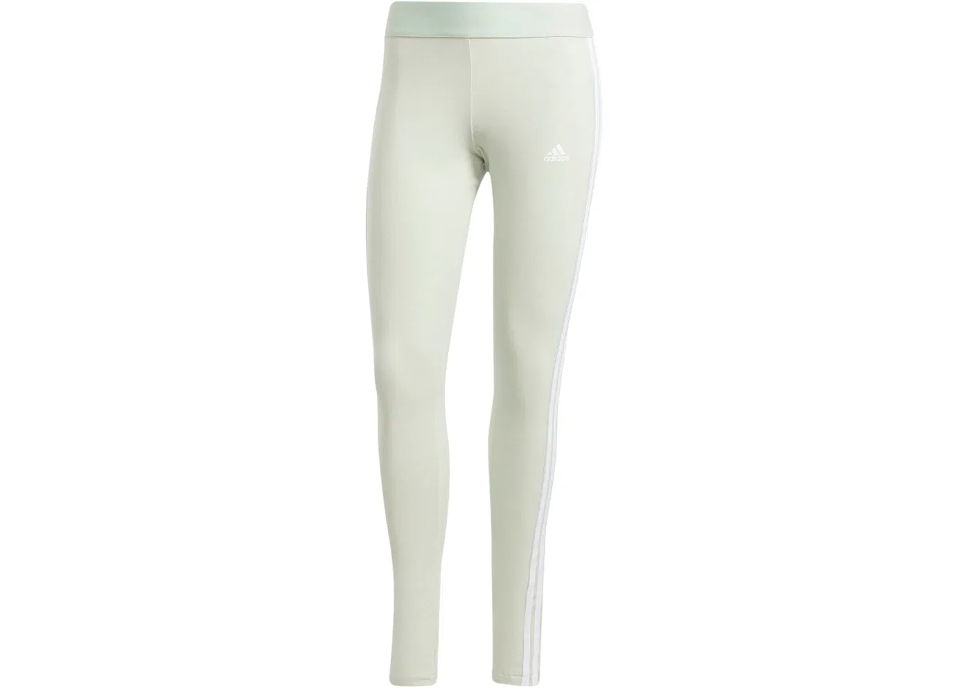 Женские леггинсы с тремя полосками Adidas, Linen Green