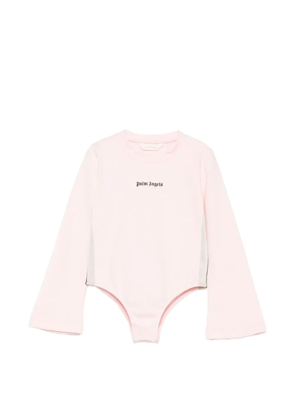 Боди с длинными рукавами с логотипом Palm Angels Kids, розовый