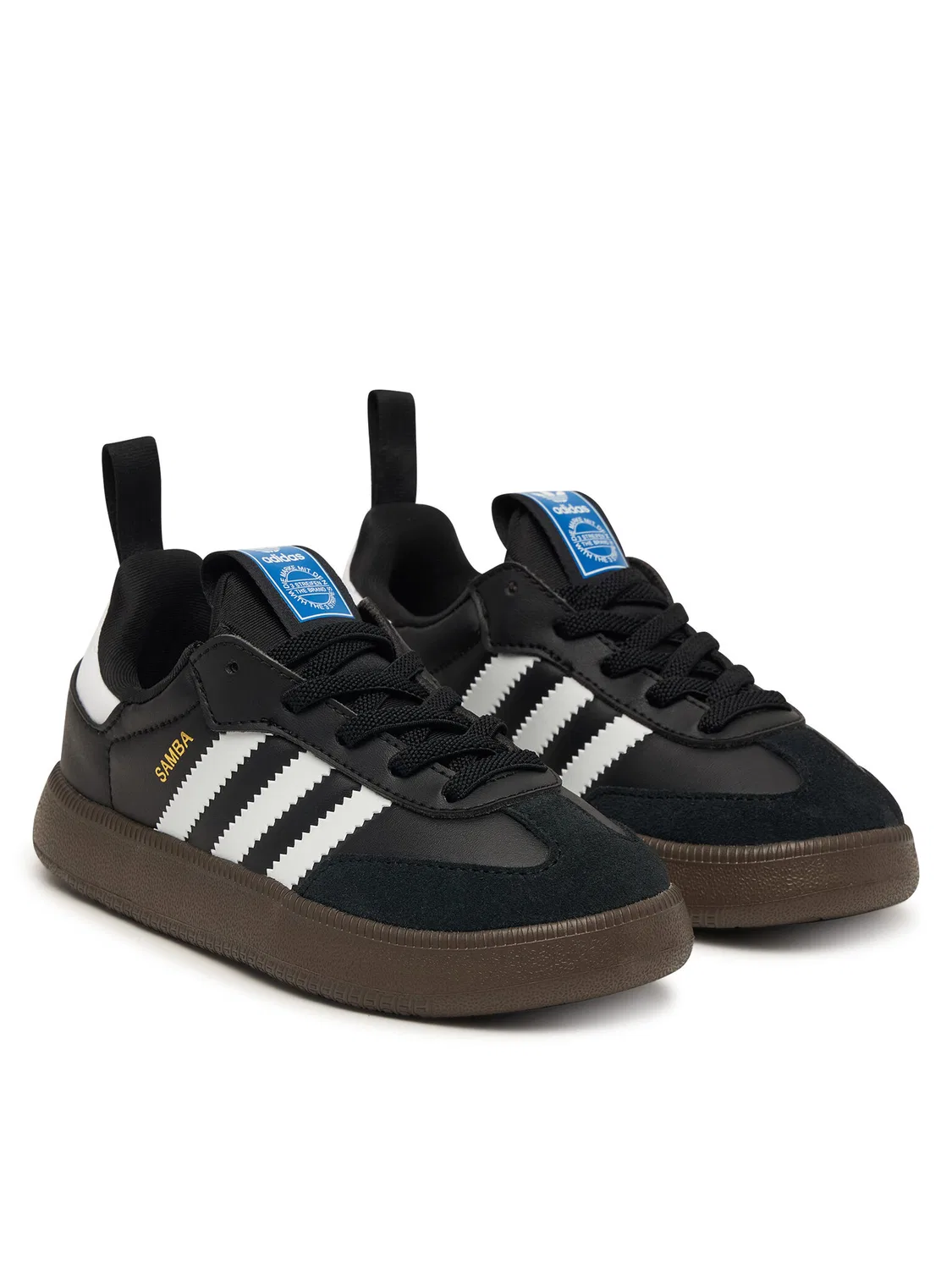 Кроссовки для мальчика Samba Quickon Adidas, черный — фото 2