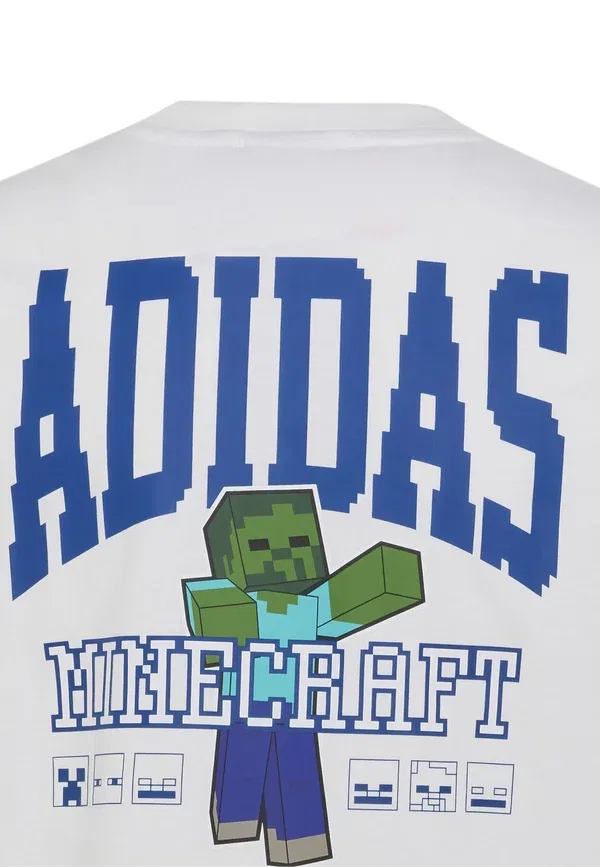 Футболка с принтом J Minecraft 2 Adidas Performance, белый — фото 4
