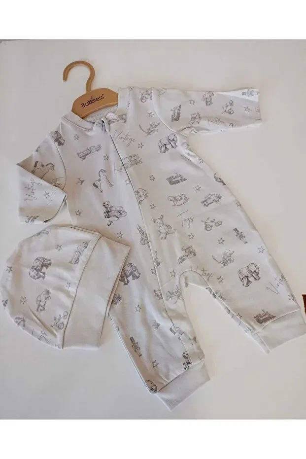 Детский комбинезон для мальчиков хлопковый Viamaris, Gray — фото 2
