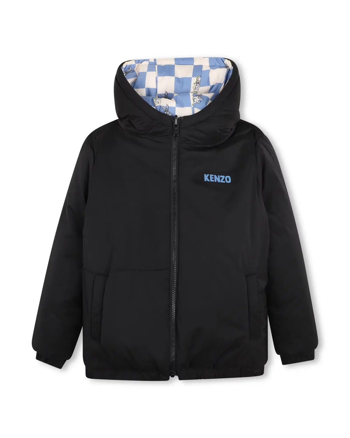 Детское пальто для мальчиков стеганое Kenzo Kids, Negro