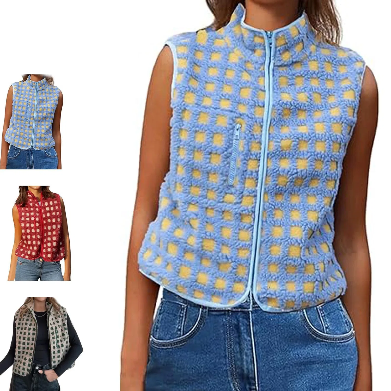 Женский жилет без рукавов Midnight Lunch Fleece Vest, Blu Cielo