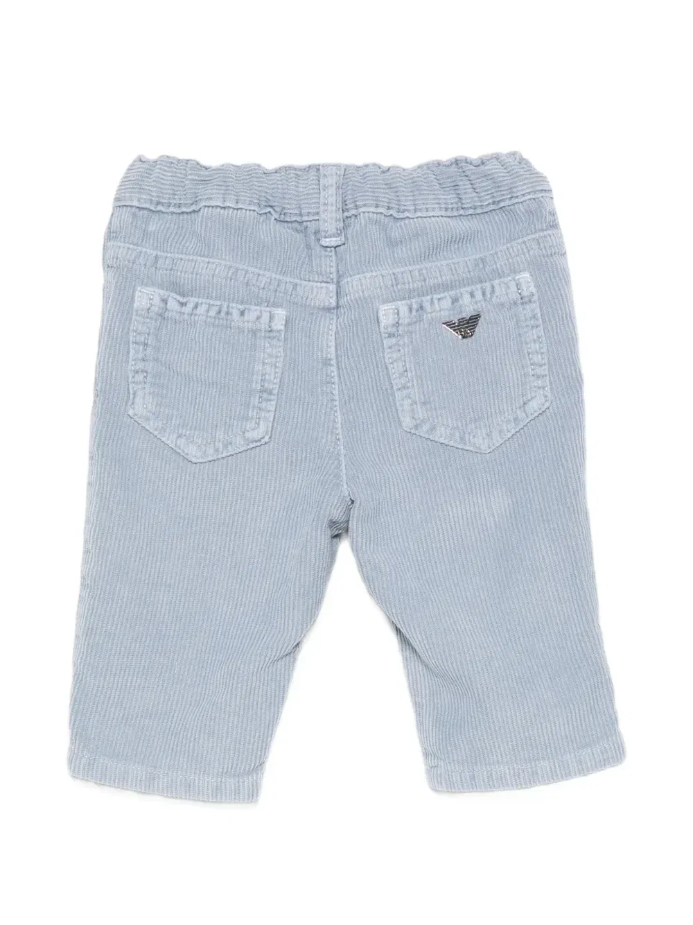 Брюки с эффектом вельвета Emporio Armani Kids, синий — фото 2