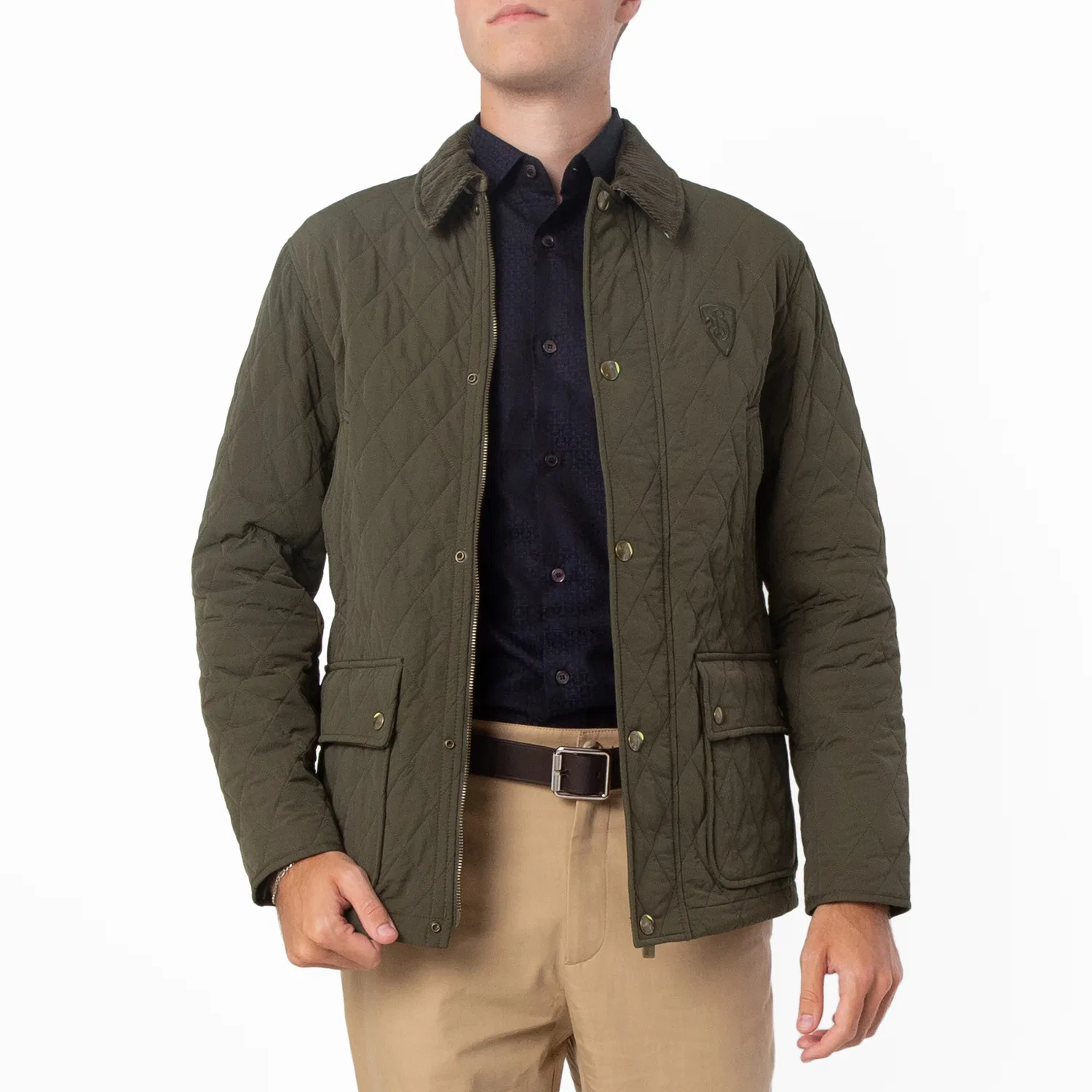 Куртка-бомбер стеганая нейлоновая Quilted Nylon Barn Jacket Burberry, Loch/Linden Ip Check
