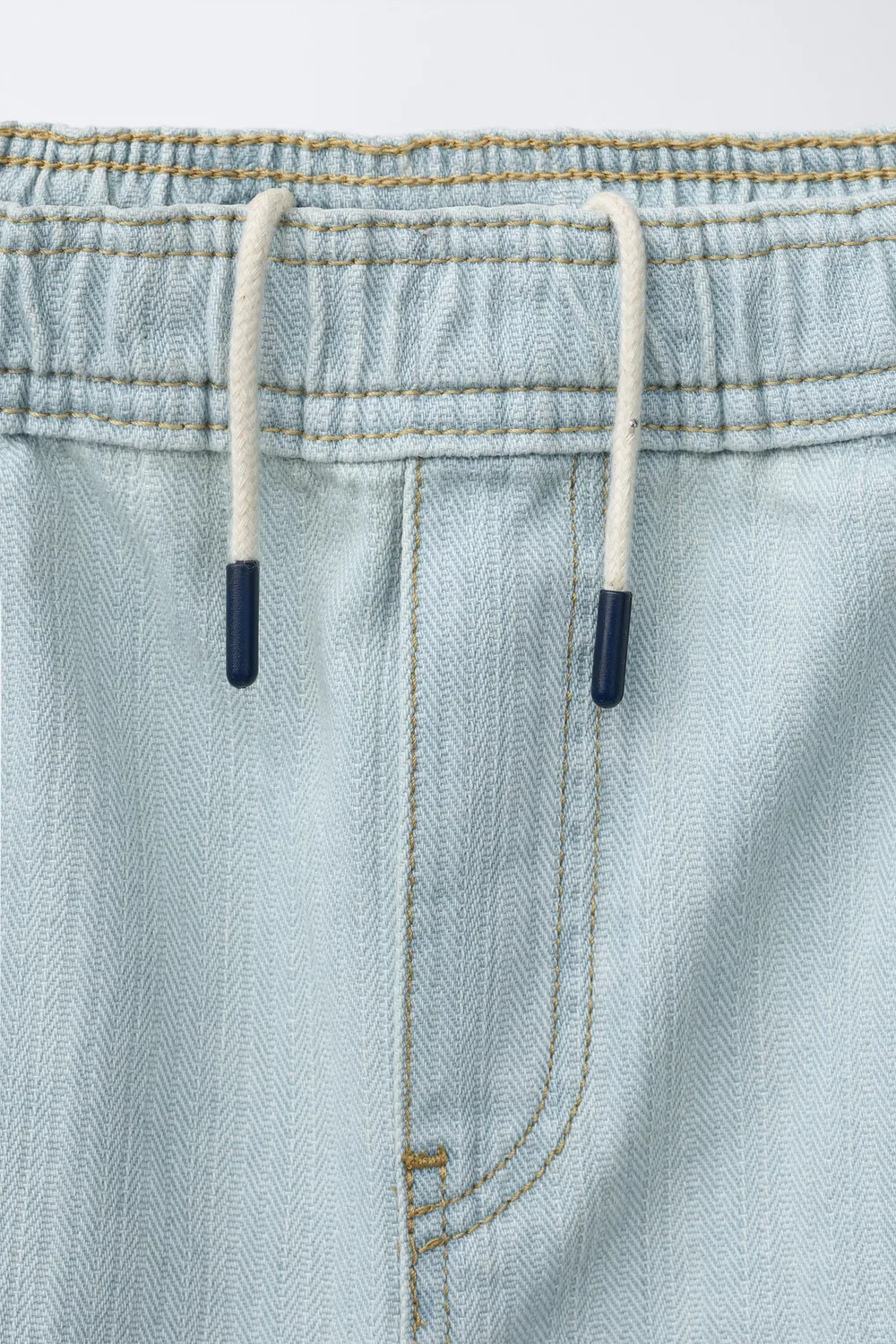 Жаккардовые джинсы в форме воздушного шара ZARA, Blue — фото 3