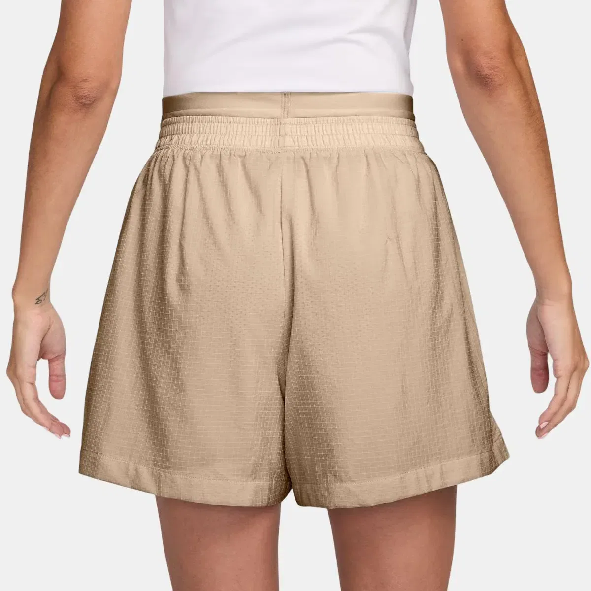 Женские шорты для спорта с двойным поясом Double Waistband Short Nike, Marrón — фото 2