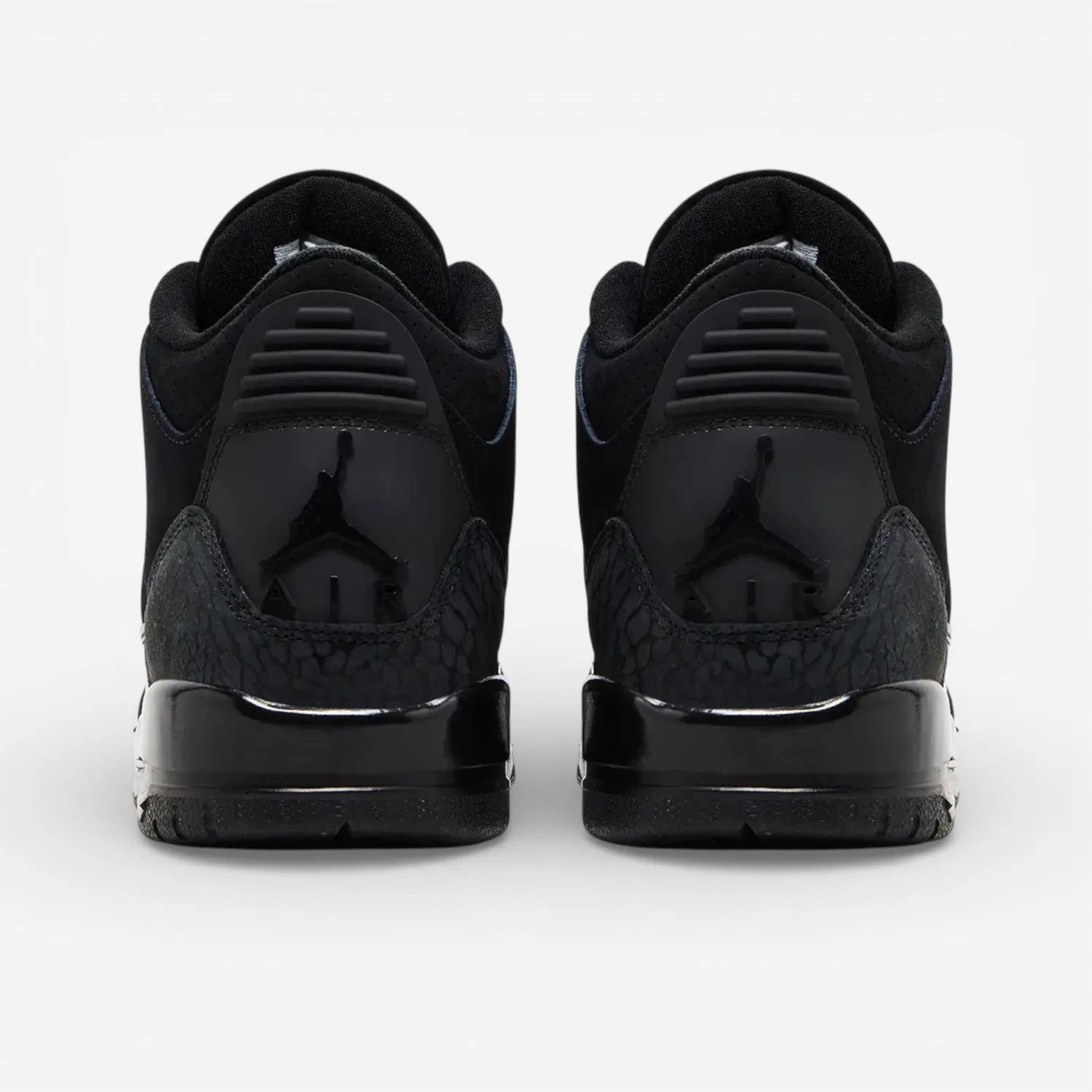Детские кроссовки с принтом Jordan 3 Retro Black Cat (2025) (GS), Jordan, Schwarz — фото 3