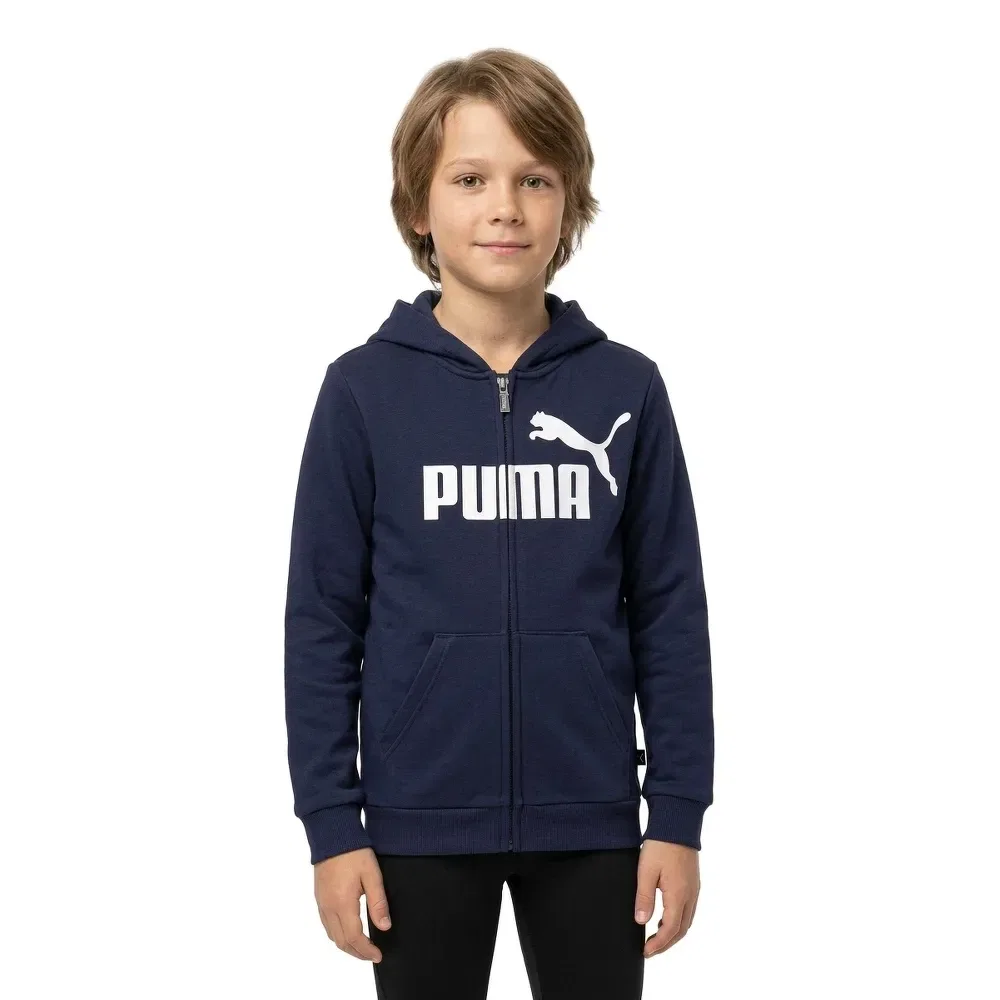 Худи на молнии Essential Puma, синий — фото 2