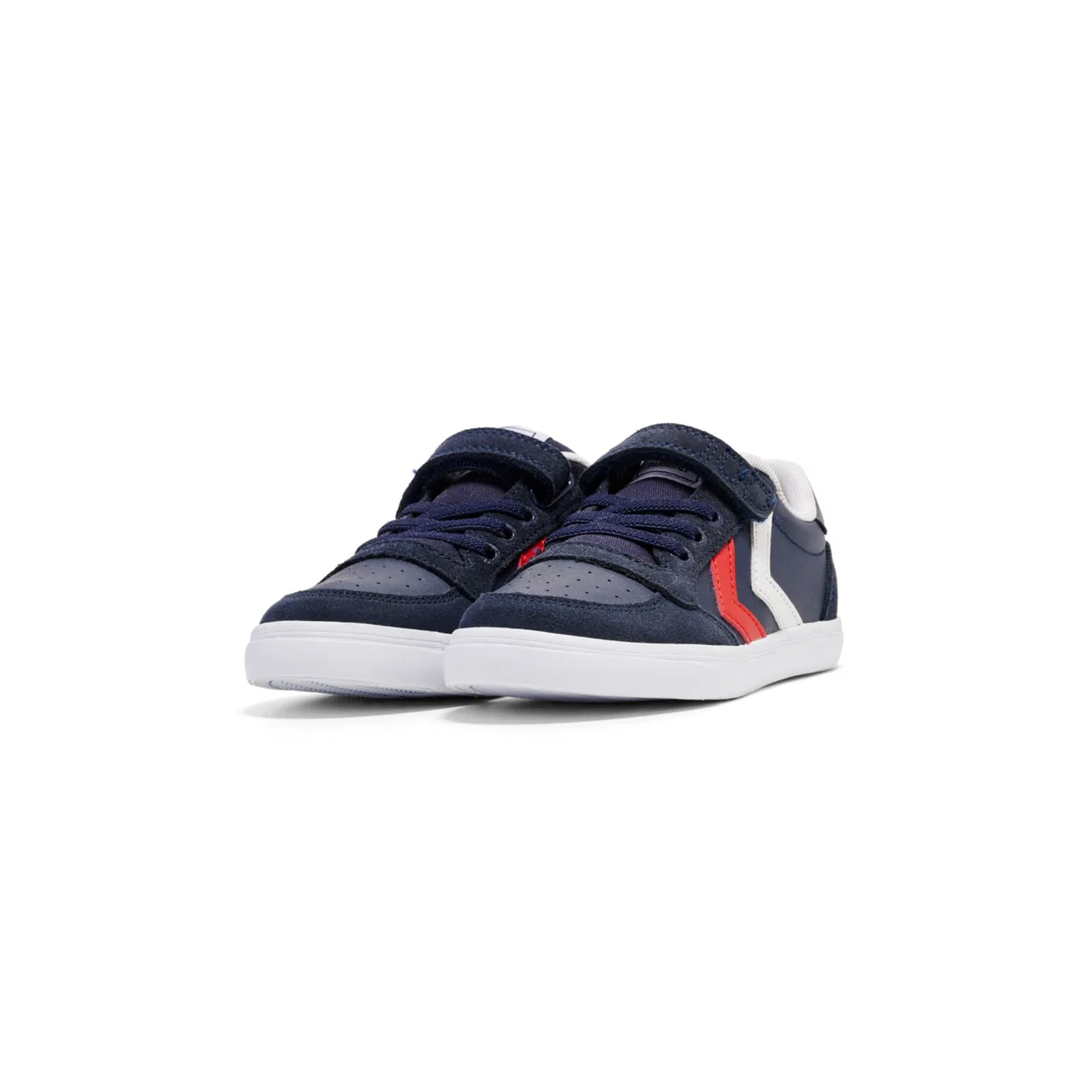 Детские кожаные кроссовки на шнуровке Hummel, Dark Blue